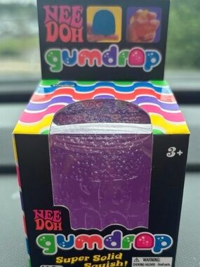 Nee Doh Gumdrop Super Solid Squish - Purple